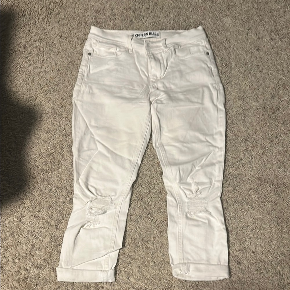 White Distressed Jeans